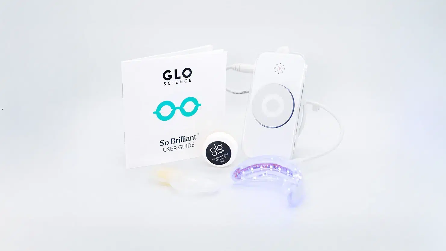 GLO Whitening Pro teeth whitening kit in Danbury, CT on a white background
